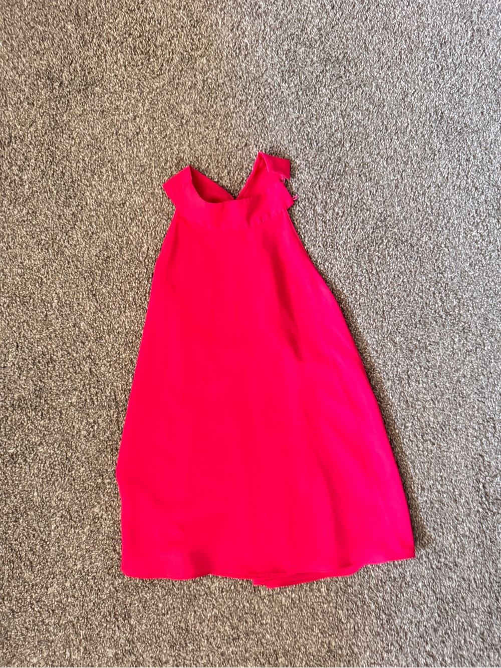 Bright Pink Sleeveless with Twist Back Detail Top